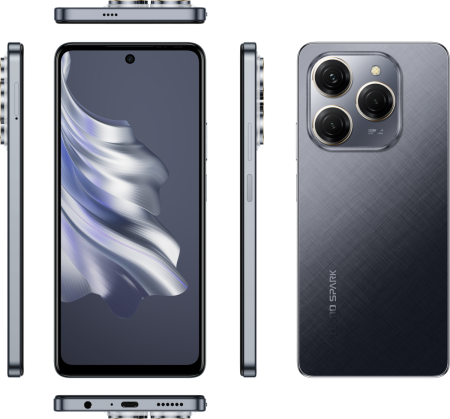 Смартфон TECNO SPARK 20 Pro 8GB/256GB Moonlit Black (KJ6)